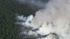 Chopper 6 over a fire at Wharton State Forest in...