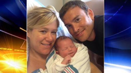 Jamie Apody gives birth to brand new baby Tanner