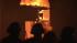 The Action Cam was on the scene as flames...