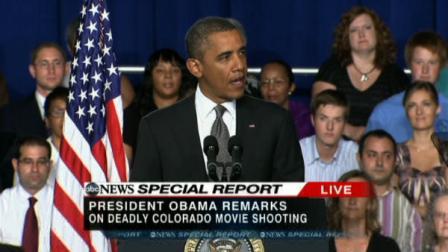 Obama addresses CO mass shooting