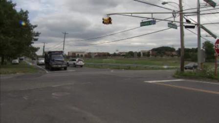 The intersection of Cedar and Breakneck roads in Harrison Township, Gloucester County.
