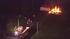 Chopper 6 over a fiery tractor-trailer crash in...