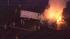 Chopper 6 over a fiery tractor-trailer crash in...