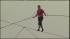 Professional daredevil Nik Wallenda completes an...