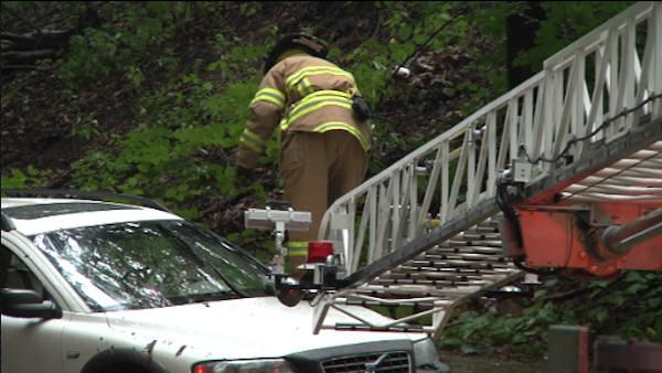 Water rescue in Media, Pa.