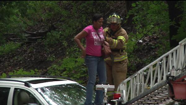 Water rescue in Media, Pa.