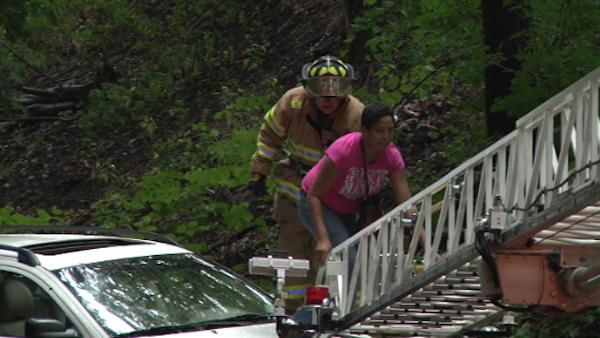 Water rescue in Media, Pa.