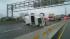 Pictured: A tractor trailer crash on the...