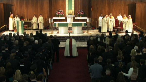 The funeral for Officer Bradley Fox