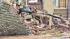 Partial house collapse in South Philadelphia