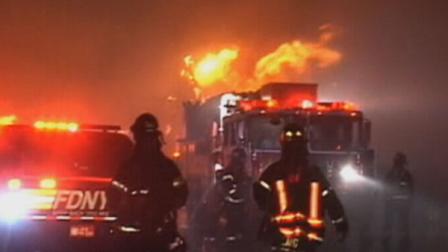 Fire destroys 50 houses overnight in New York City