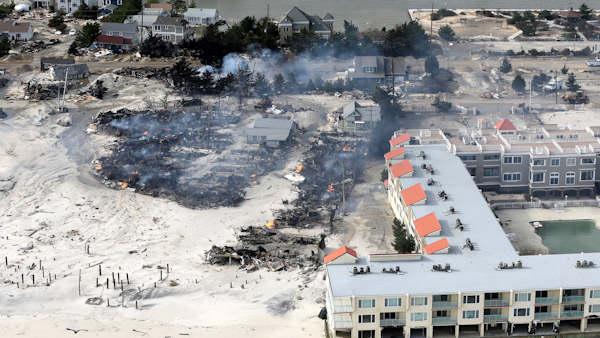 Hurricane Sandy damage in New Jersey
