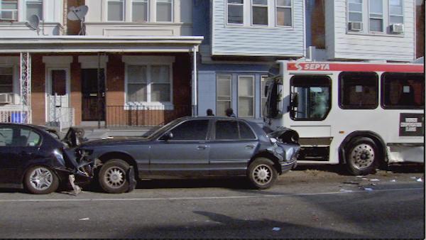 SEPTA bus crash on Olney