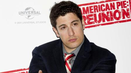 FILE - In this April 16, 2012, file photo, Jason Biggs poses for photographers in London. Biggs is getting some flak for his vulgar tweets, but the actor doesnt seem to mind. Last week, he got into some trouble for tweeting about the wives of the republican presidential candidates. (AP Photo/Jonathan Short, File)