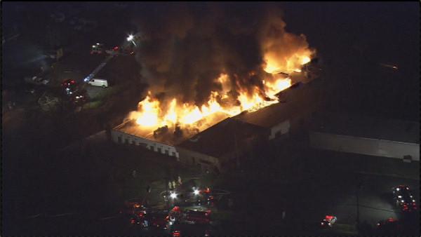 Fire at Bucks County industrial park