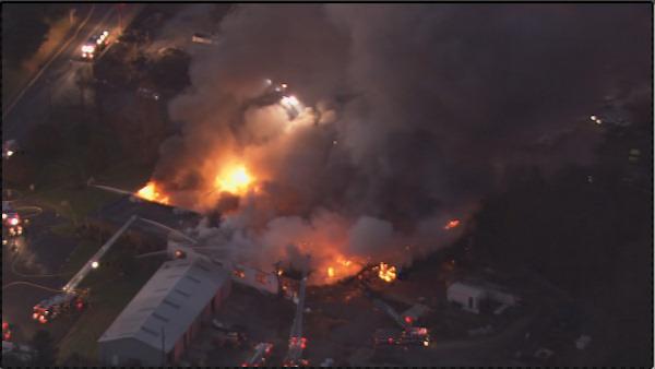 Fire at Bucks County industrial park