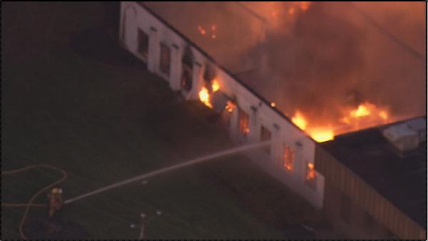 Fire at Bucks County industrial park