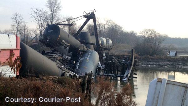 Train derailment in Paulsboro, N.J.