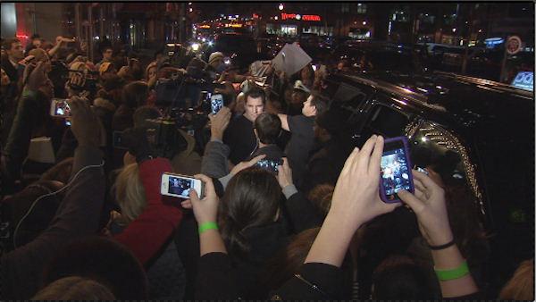 Mark Wahlberg attends Philly film screening