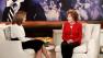 This Feb. 6, 2013 photo released by ABC shows Sue Paterno, widow of legendary football coach Joe Paterno, right, with Katie Couric for an exclusive interview for the Katie show in New York. Paterno is fighting back against the accusations against her husband that followed the Jerry Sandusky scandal. Her campaign started with a letter sent Friday to former Penn State players. She wrote that the familys exhaustive response to former FBI director Louis Freehs report for the university on the Sandusky child sex abuse case will officially be released to the public at 9 a.m. Sunday on paterno.com. The interview with Couric will air on Monday, Feb. 11. (AP Photo/Disney-ABC, Lou Rocco)  