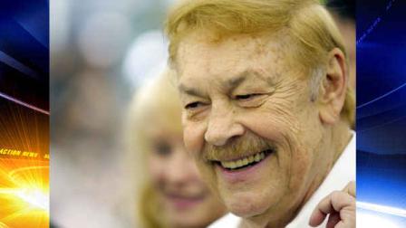 FILE - In this May 8, 2008 file photo, Los Angeles Lakers owner Jerry Buss smiles at the Playmate of the Year luncheon at the Playboy Mansion in Los Angeles. Buss, the Lakers playboy owner who shepherded the NBA franchise to 10 championships, has died. He was 79. Bob Steiner, an assistant to Buss, confirmed Monday, Feb. 18, 2013 that Buss had died in Los Angeles. Further details were not available. (AP Photo/Matt Sayles, File)