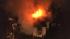 Chopper 6 over the scene of a house fire in...