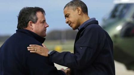 President Barack Obama and Gov. Chris Christie