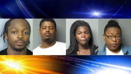 (L to R) Larry J. Pierce, 30, Dover Del.; Phillip O. Yates, 30, Dover, Del.;Vannessa Singletary, 26, Suffolk, Va.;Dashunda L. Harmon, 25, Milton, Del.
