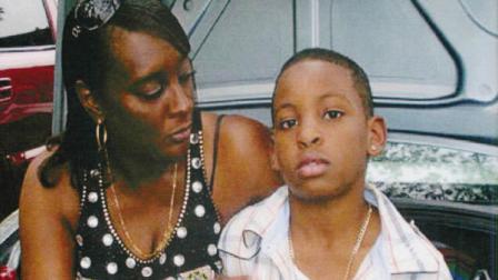 Carmenlita Steven, 44, and her son Quavon Timothy Foster Jones, 13, in an undated photo taken from their funeral program May 18, 2013.