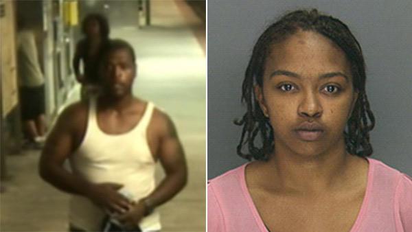 Woman arrested in Taser robberies, man sought