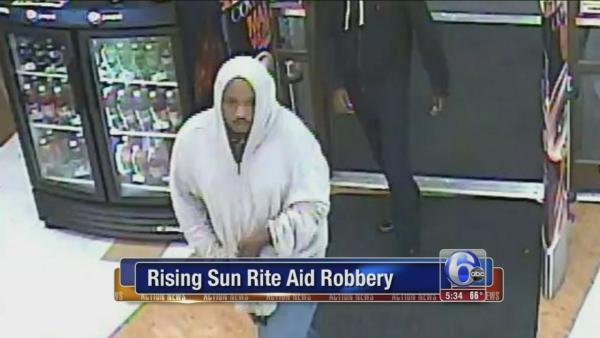 Reward offered in search for Rite Aid robbery suspect
