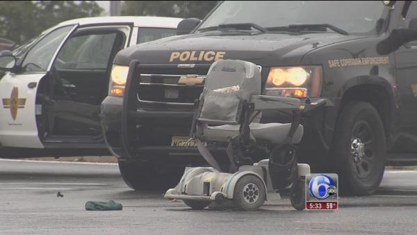 Man in wheelchair hit by truck in Pleasantville