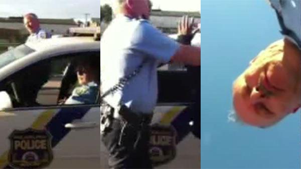 Does YouTube video show police harassment?