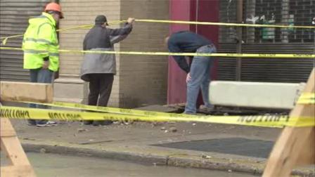 Facade falls in Camden
