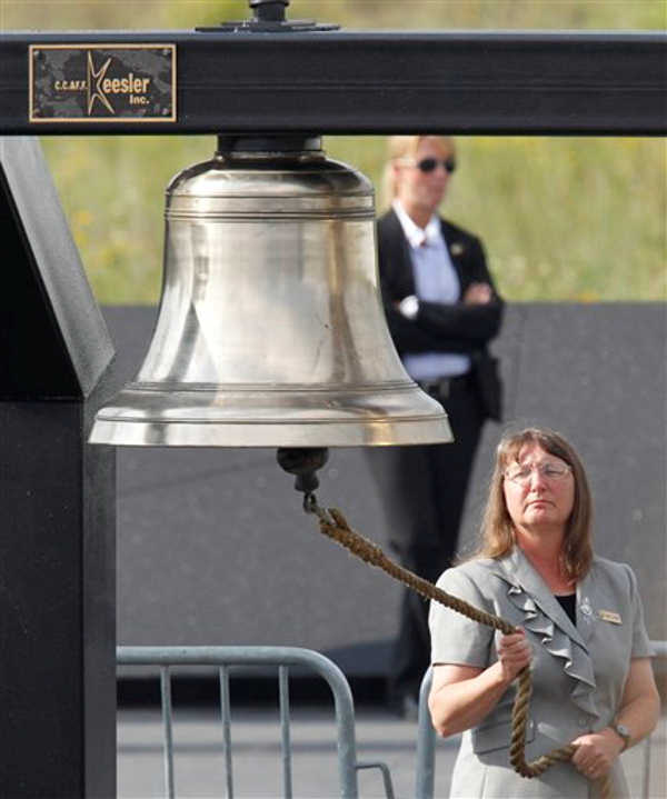 First lady Michelle Obama greets an audience...