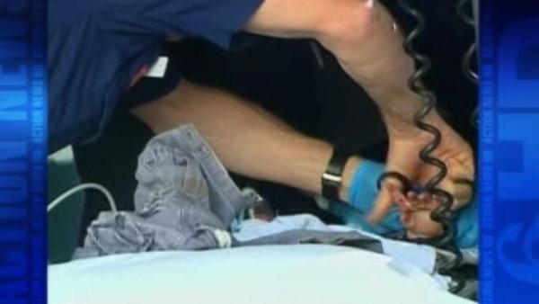 Baby hit by train in Australia