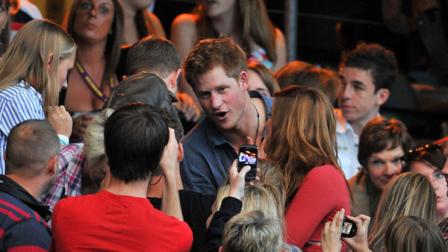 Prince Harry in the crowd at Help for Heroes, at Twickenham Stadium in London on Sunday, 12 September 2010.