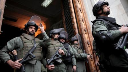 Army special forces stand at the entrance to the Egyptian Museum before a tour for the press in Cairo, Egypt, Wednesday Feb. 16, 2011. Dr. Zahi Hawass, Director for the Supreme Council of Antiquities said that three of the 18 items reporting missing from Cairos Egyptian Museum had been found. According to Hawass thieves entered the museum during the mass street protests that led to the ouster of former Egyptian President Hosni Mubarak.