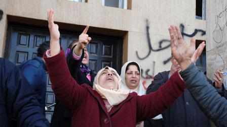 This photograph, obtained by The Associated Press outside Libya and taken by an individual not employed by AP, shows people gathering during recent days unrest in Benghazi, Libya. (AP Photo) EDITORS NOTE: THE AP HAS NO WAY OF INDEPENDENTLY VERIFYING THE EXACT CONTENT, LOCATION OR DATE OF THIS IMAGE.