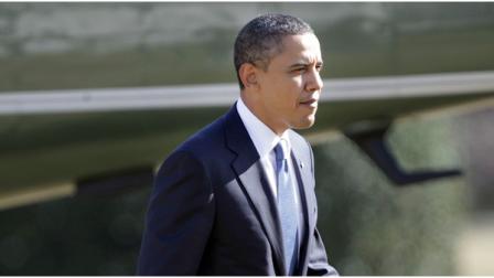 President Barack Obama walks across the South Lawn of the White House in Washington, Wednesday, Feb. 23, 2011. (AP Photo/Pablo Martinez Monsivais)