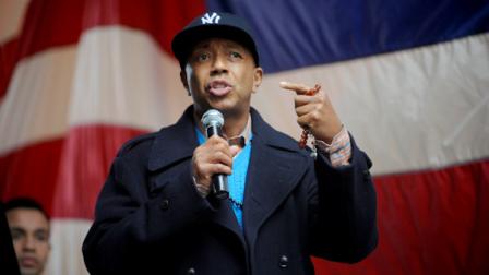 Entertainment promoter Russell Simmons addresses the Today, I Am A Muslim, Too rally to protest against a planned congressional hearing on the role of Muslims in homegrown terrorism, Sunday, March 6, 2011 in New York. Republican congressman Peter King, chairman of the House Homeland Security Committee, says affiliates of al-Qaida are radicalizing some American Muslims and that he plans to hold hearings on the threat they pose to the U.S. (AP Photo/Henny Ray Abrams)