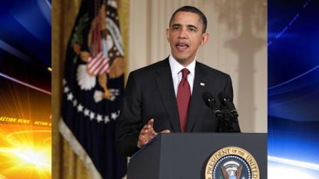 President Barack Obama makes a statement on Libya, Friday, March 18, 2011, in the East Room of the White House in Washington. (AP Photo)