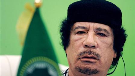 Libyan leader Moammar Gadhafi 
