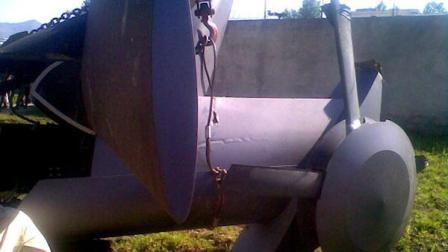 A photo showing a baffle modification made to a Blackhawk helicopter that went down during the raid on Osama bin Ladens compound.