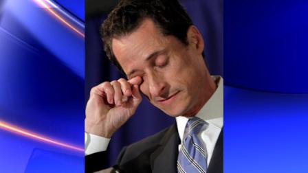 U.S. Congressman Anthony Weiner, D-NY, wipes his eye during a news conference in New York, Monday, June 6, 2011. After days of denials, a choked-up New York Democratic Rep. Anthony Weiner confessed Monday that he tweeted a bulging-underpants photo of himself to a young woman and admitted to inappropriate exchanges with six women before and after getting married. (AP Photo/Richard Drew)