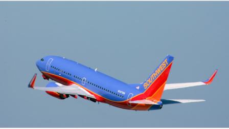 A Southwest Airlines Boeing 737, bound for Manchester, N.H., takes off from Tampa International Airports runway 18R Wednesday morning Aug. 9, 2006 in Tampa, Fla. (AP Photo/Chris OMeara)