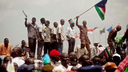 Southern Sudanese celebrate their first independence day in the capital city of Juba on Saturday, July 9, 2011. The southern Sudanese opted for secession during a popular referendum in January 2011. Saturdays declaration and recognition makes the Republic of South Sudan the worlds 193rd country. (AP Photo/Pete Muller)