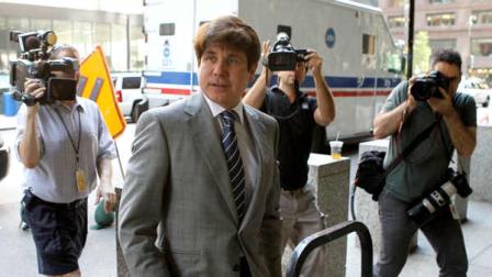 Former Illinois Gov. Rod Blagojevich arrives at the federal courthouse for a hearing in Chicago, Friday, July 15, 2011. It is Blagojevichs first time in court since a jury convicted him of multiple corruption counts last month. Judge James Zagel warned Blagojevich that he could lose his Chicago home and a condo in Washington if he tried to flee or otherwise violated his bond terms.