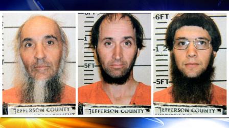 This combo made from photos provided by the Jefferson County Sheriffs Department shows, from left, Levi Miller, Johnny Mullet, and Lester Mullet, of Bergholz, Ohio. These three men and another, Lester Miller, all believed to be members of a breakaway Amish group, were arrested Saturday, Oct. 8, 2011 for allegedly going into the home of an elderly Amish man and cutting his hair and beard.