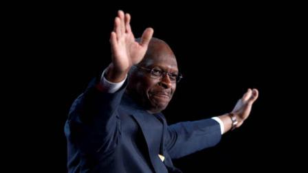 Republican presidential hopeful Herman Cain gestures during a speech at the Values Voter Summit on Friday, Oct. 7, 2011, in Washington.